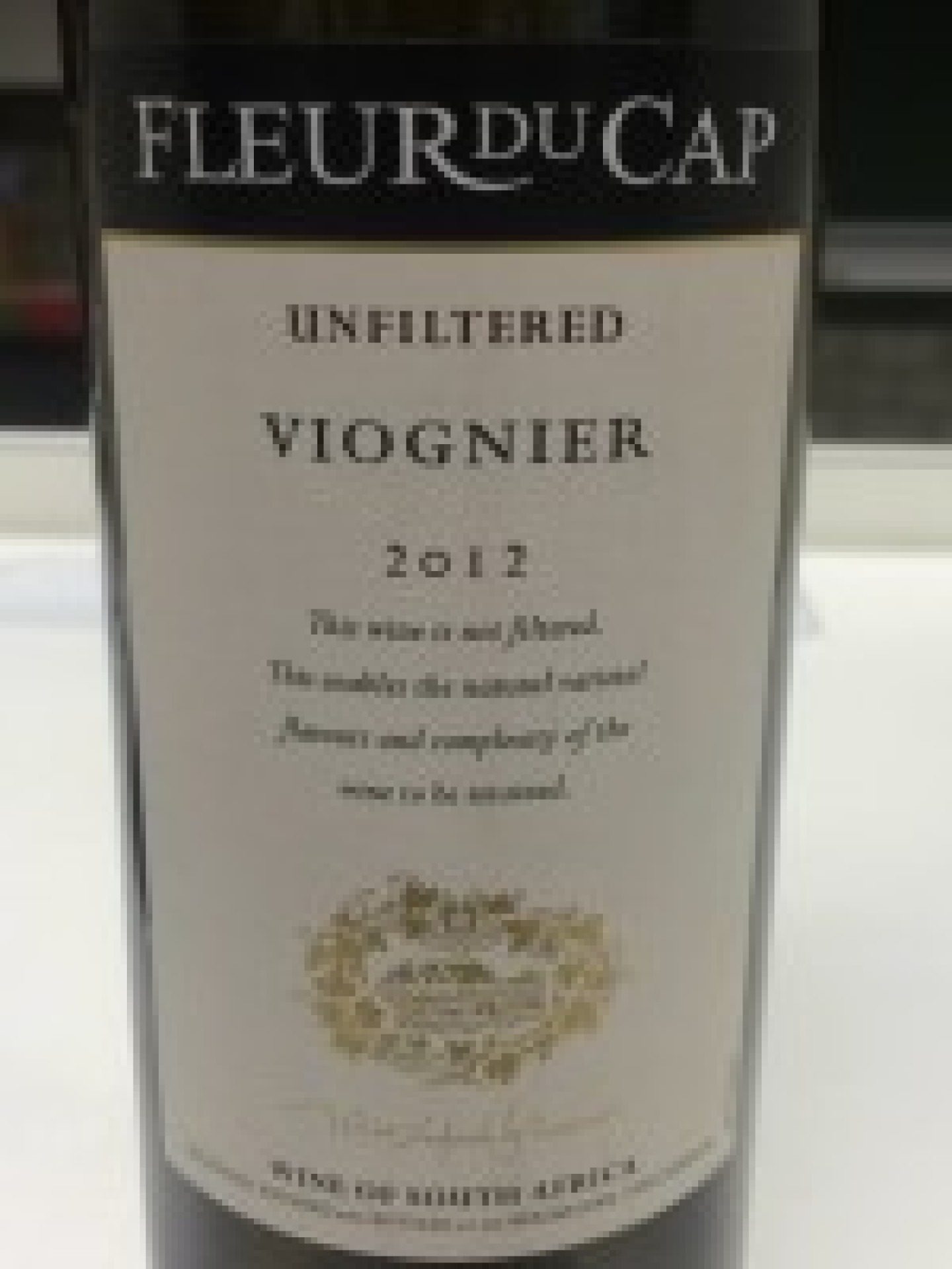 Etiket Unfiltered Ltd. Release Viognier