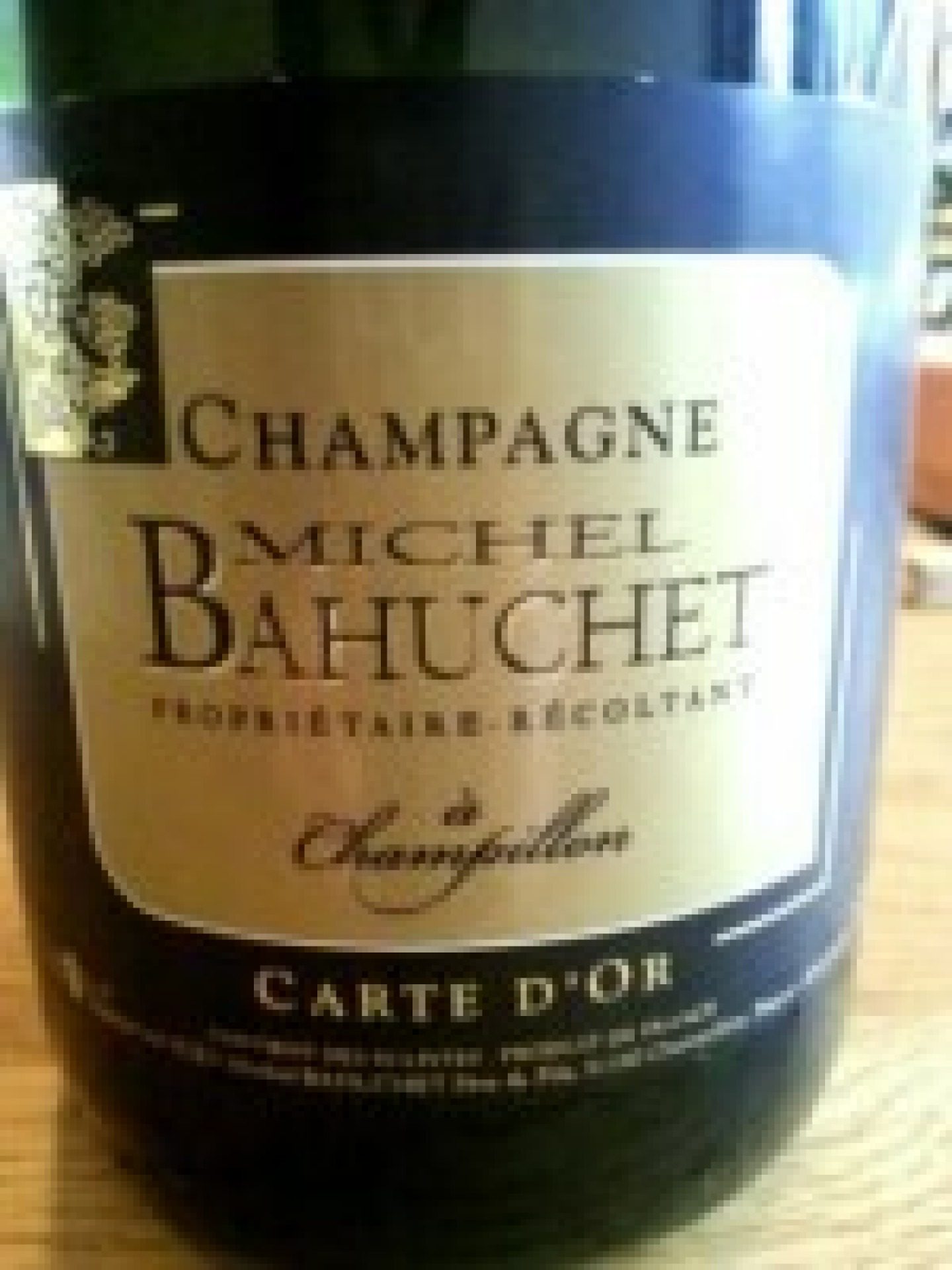 Fles Carte d’or van Bahuchet
