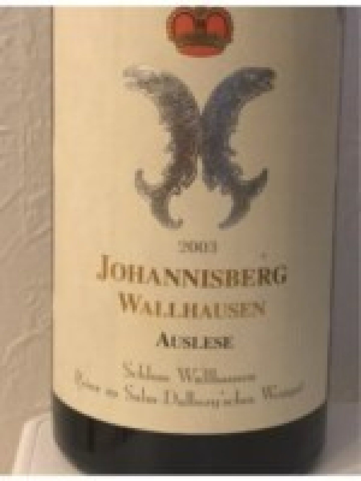 Etiket Prinzsalm Johannisberg