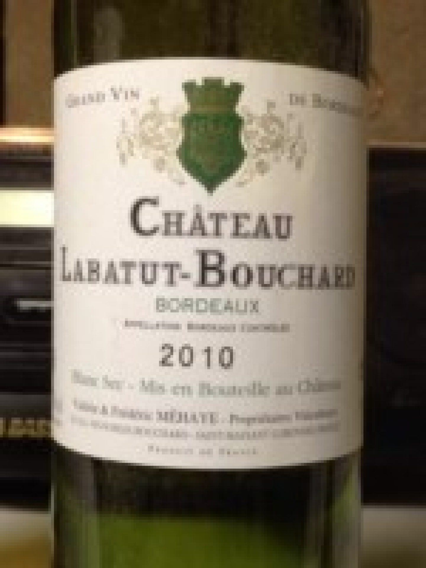 Etiket Château Labatut-Bouchard
