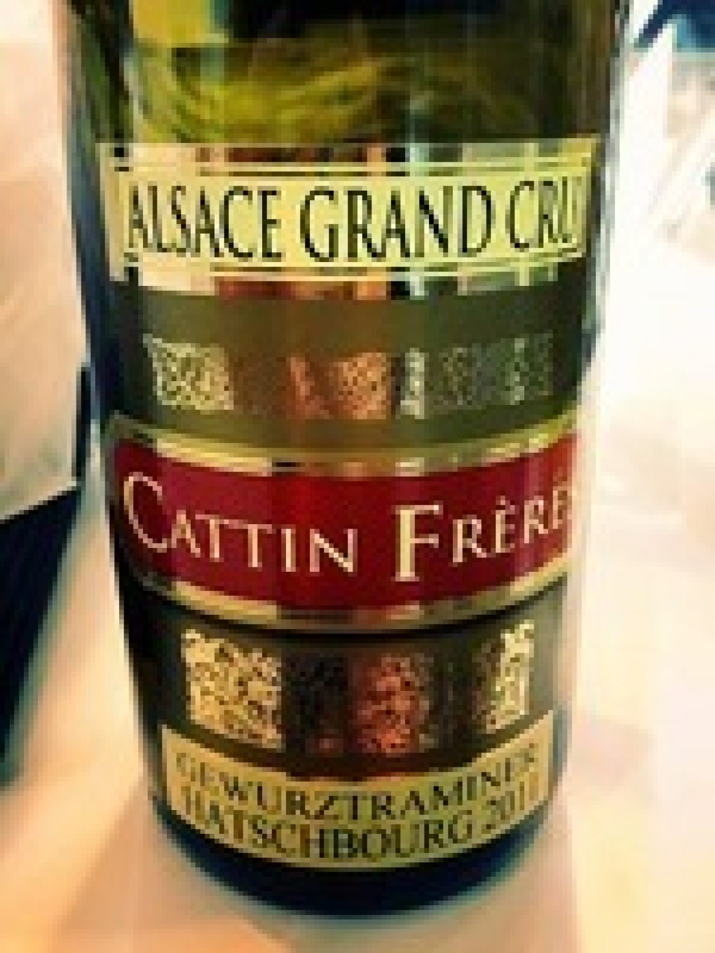 Etiket Gewürztraminer Grand Cru Hatschbourg