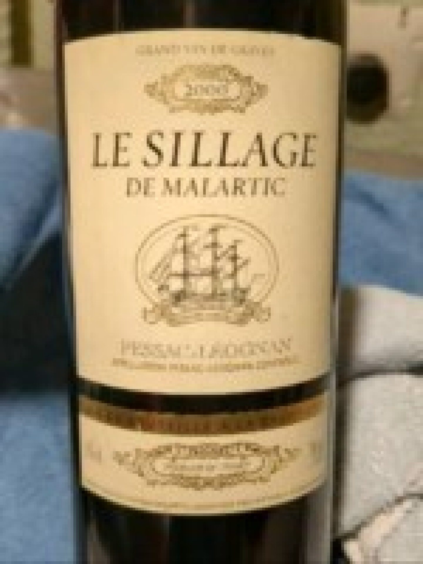 Etiket Sillage de Malartic Rouge