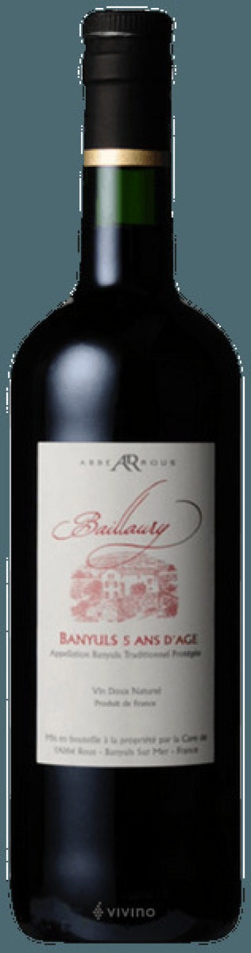 Etiket Banyuls, cuvée "5 ans"