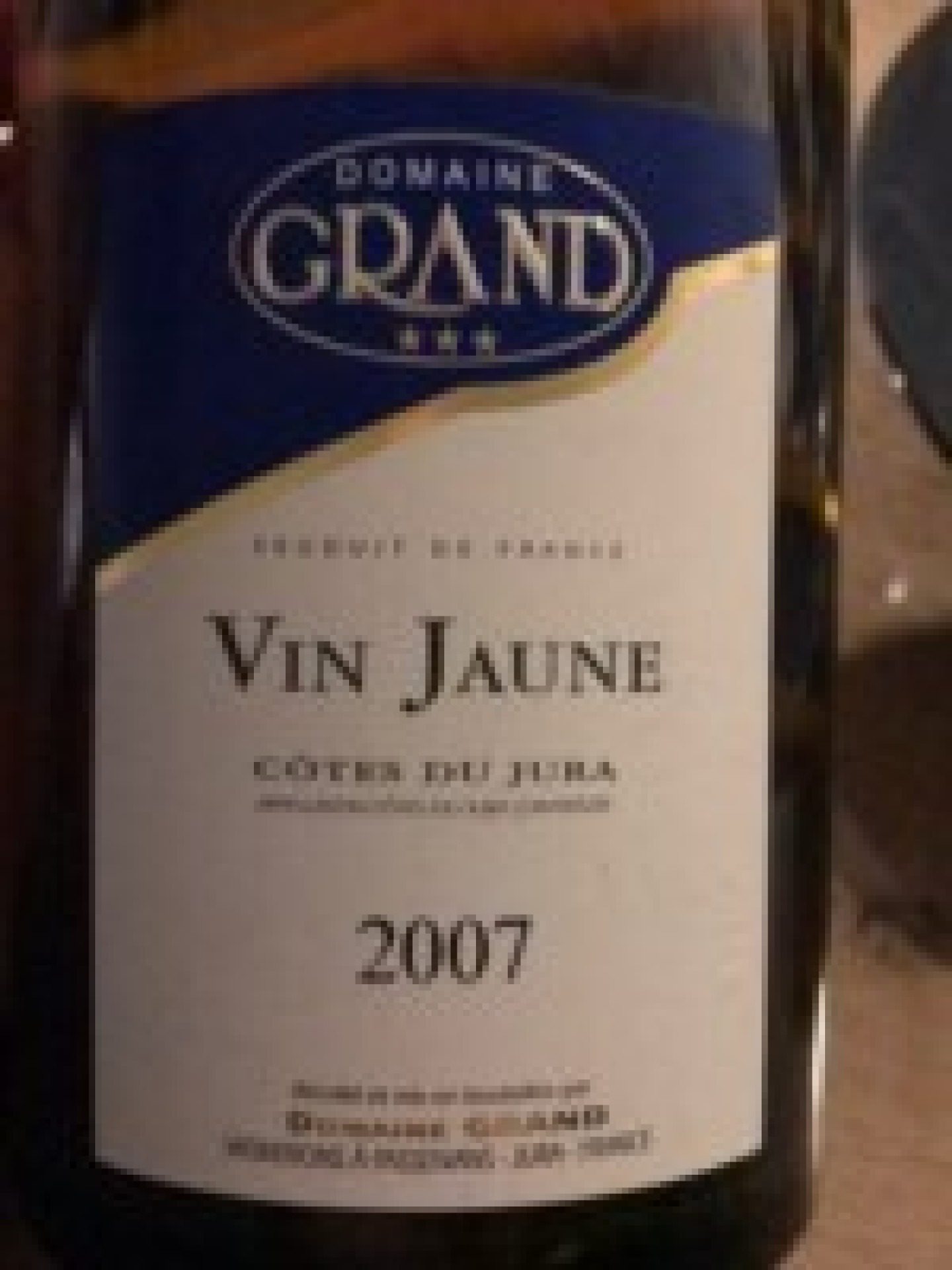 Etiket Vin Jaune