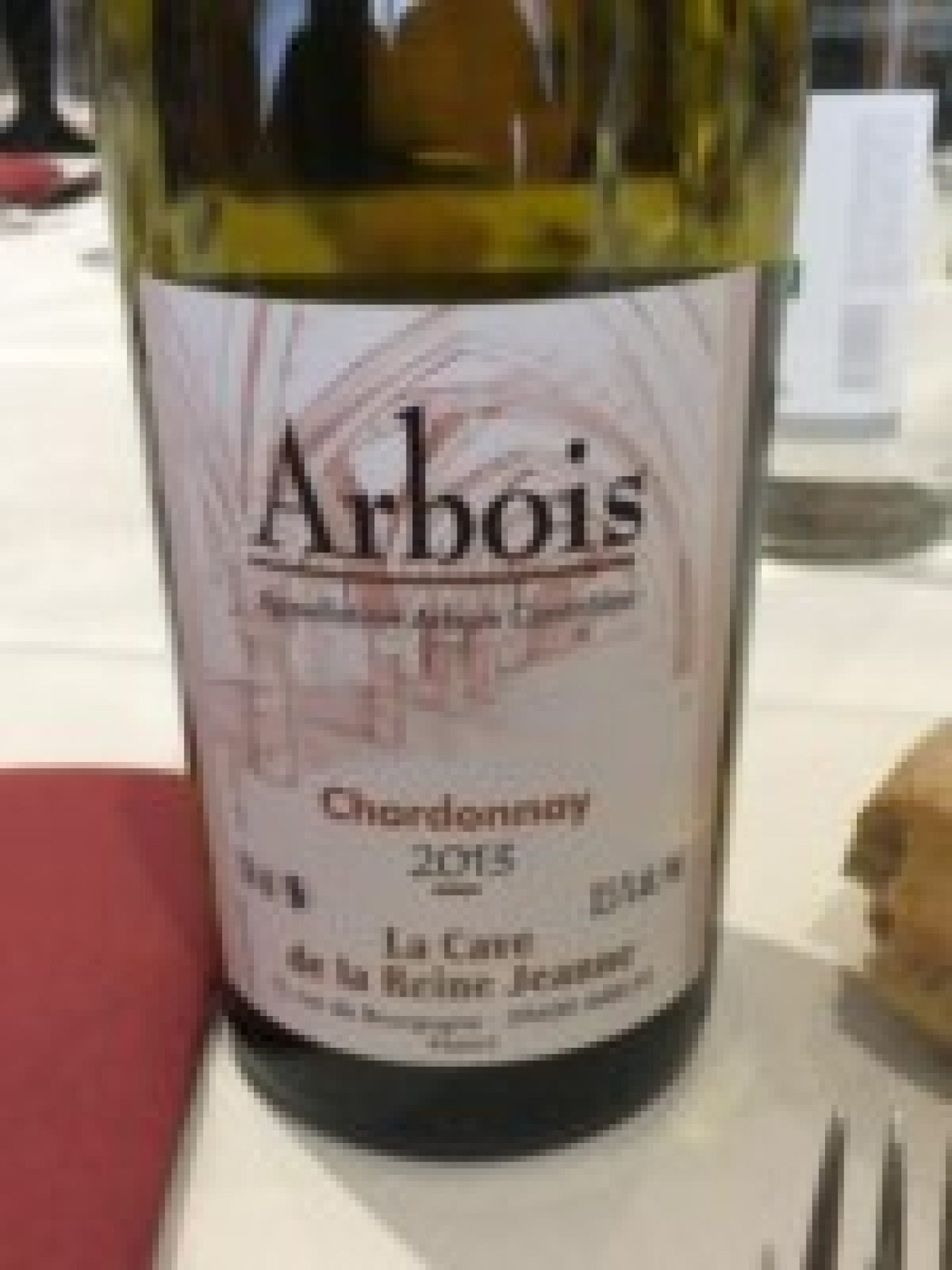 Etiket Chardonnay Arbois "à la Reine"