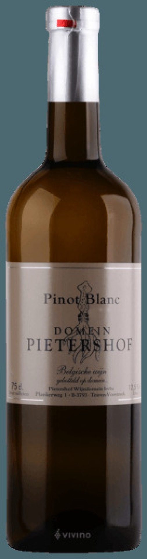 Etiket Wijndomein Pietershof Pinot Blanc