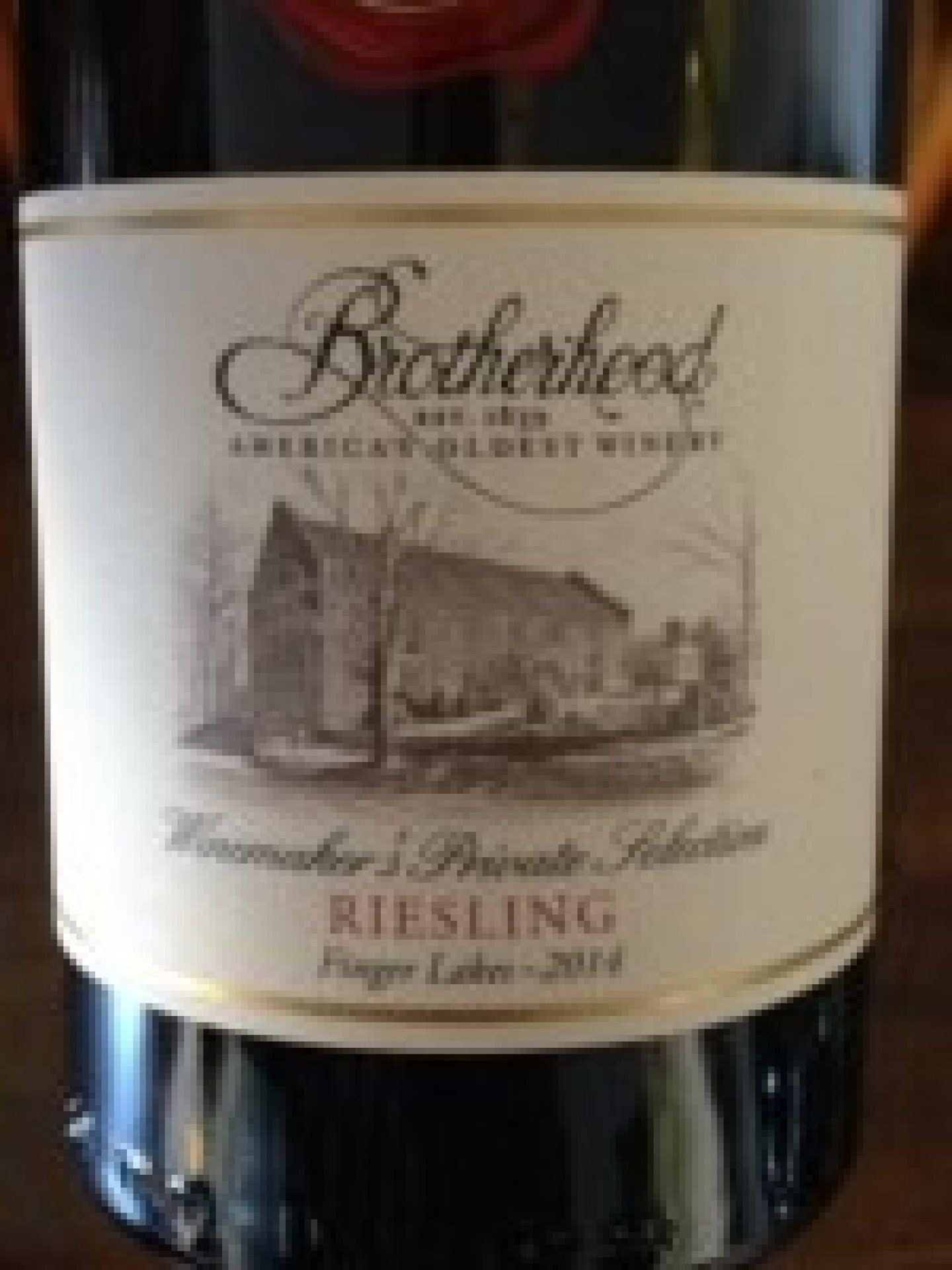 Etiket Riesling Winemaker's Private Selection