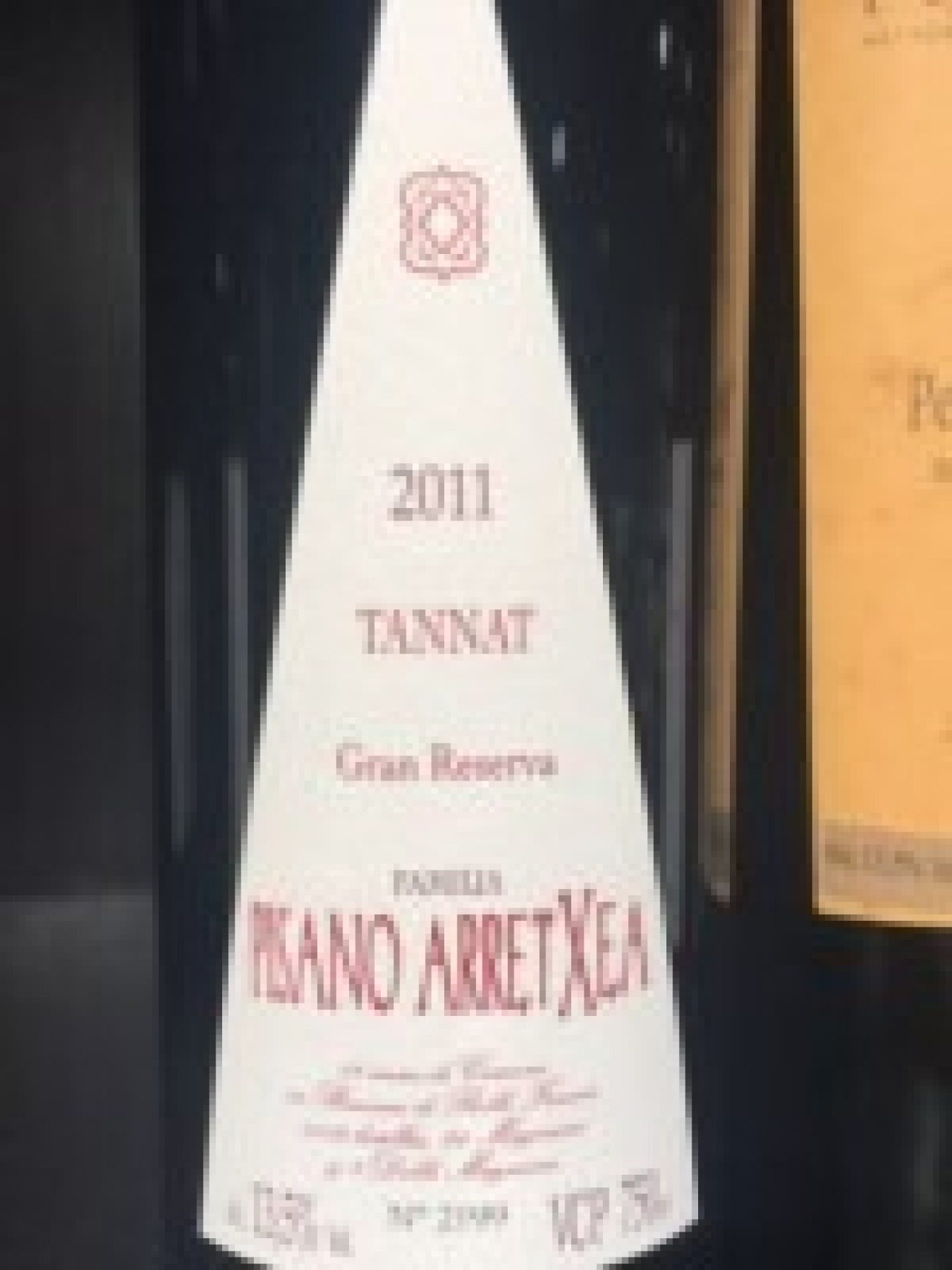Etiket Arretxea Tannat Gran Reserva