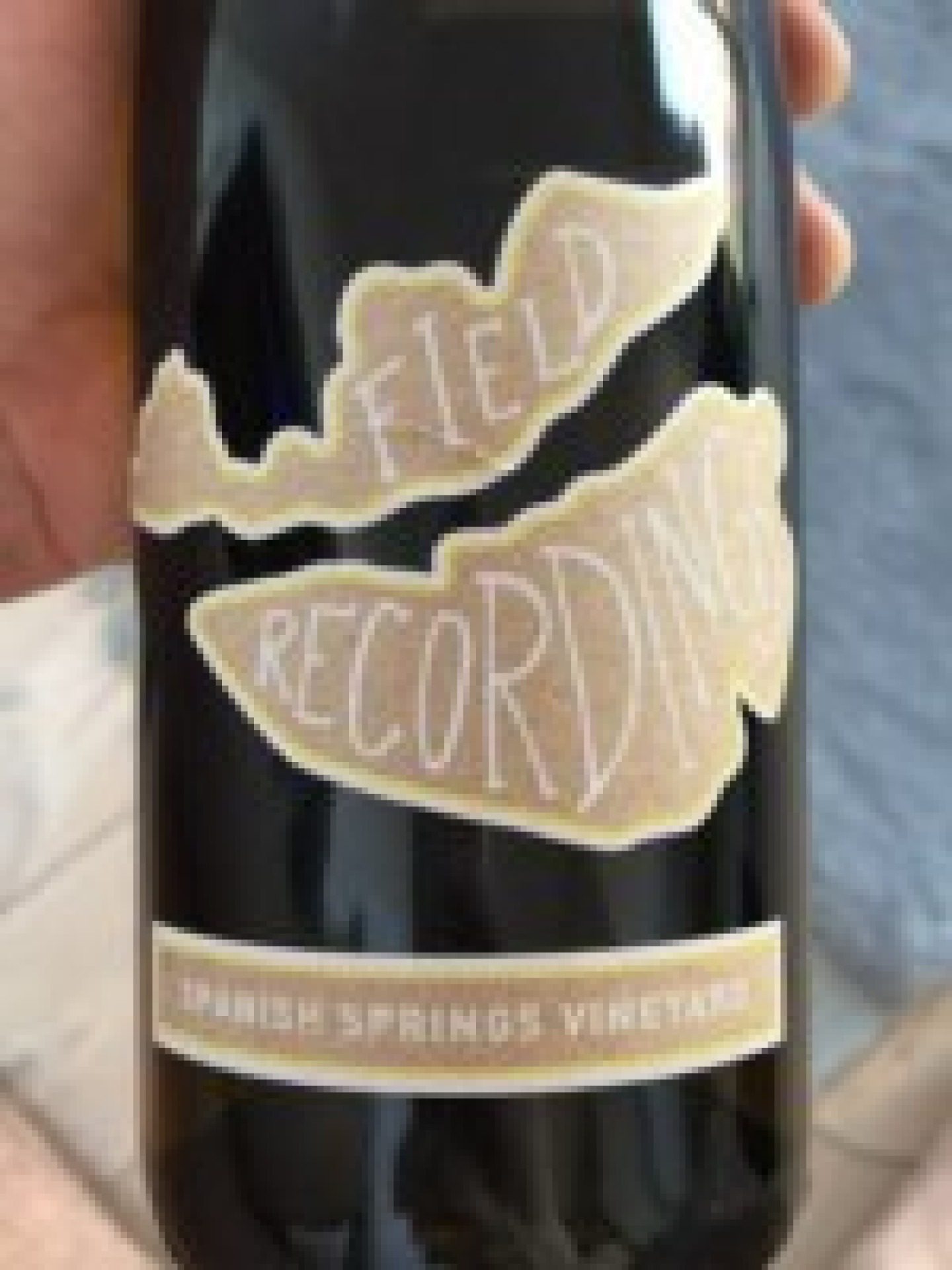 Etiket Field Recordings Spanish Springs Chardonnay