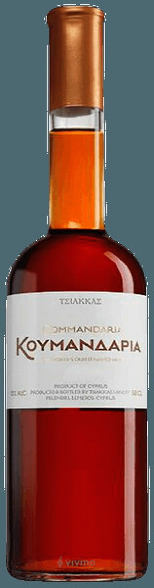 Fles Commandaria van Tsiakkas Winery