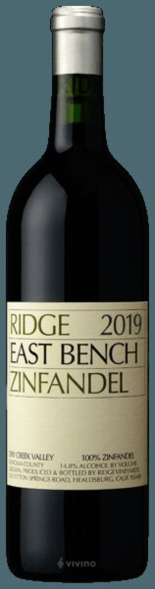 Fles East Bench Zinfandel van Ridge Vineyards