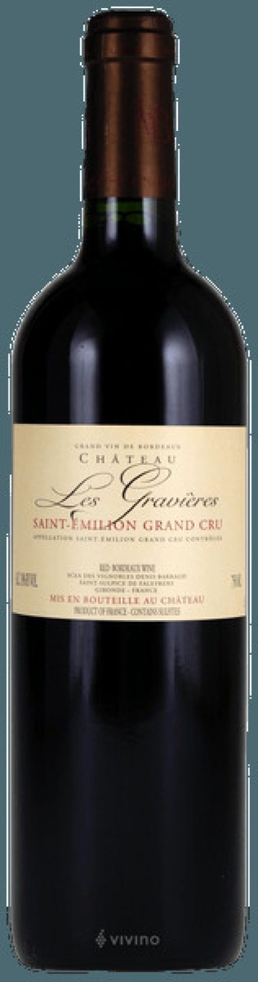 Etiket Château Les Gravières Saint-Émilion GC