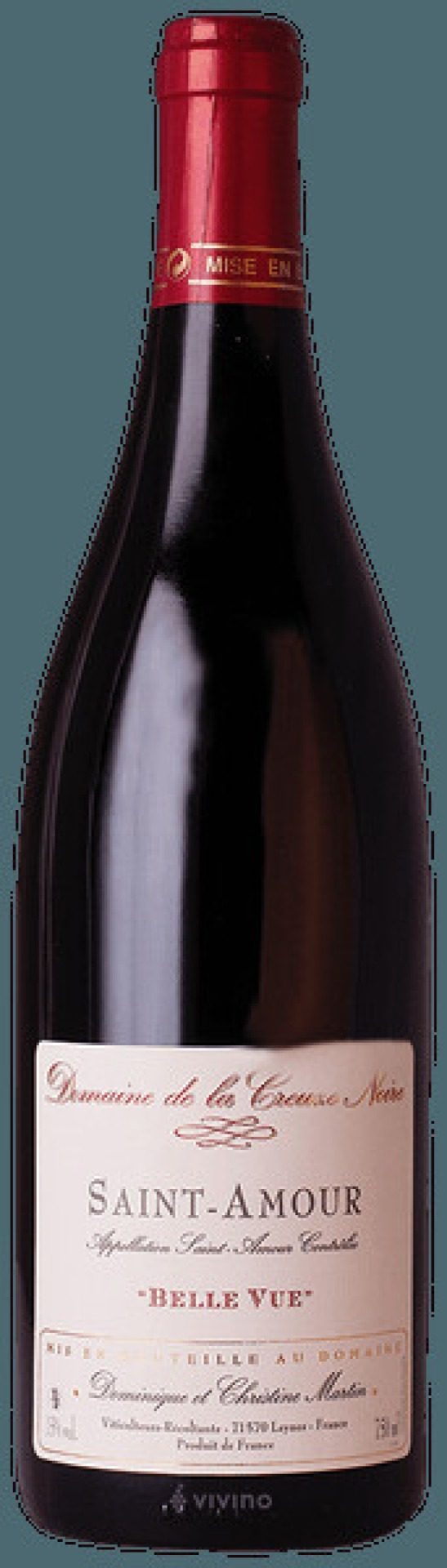 Fles Saint-Amour Bellevue van Domaine de la Creuze Noire