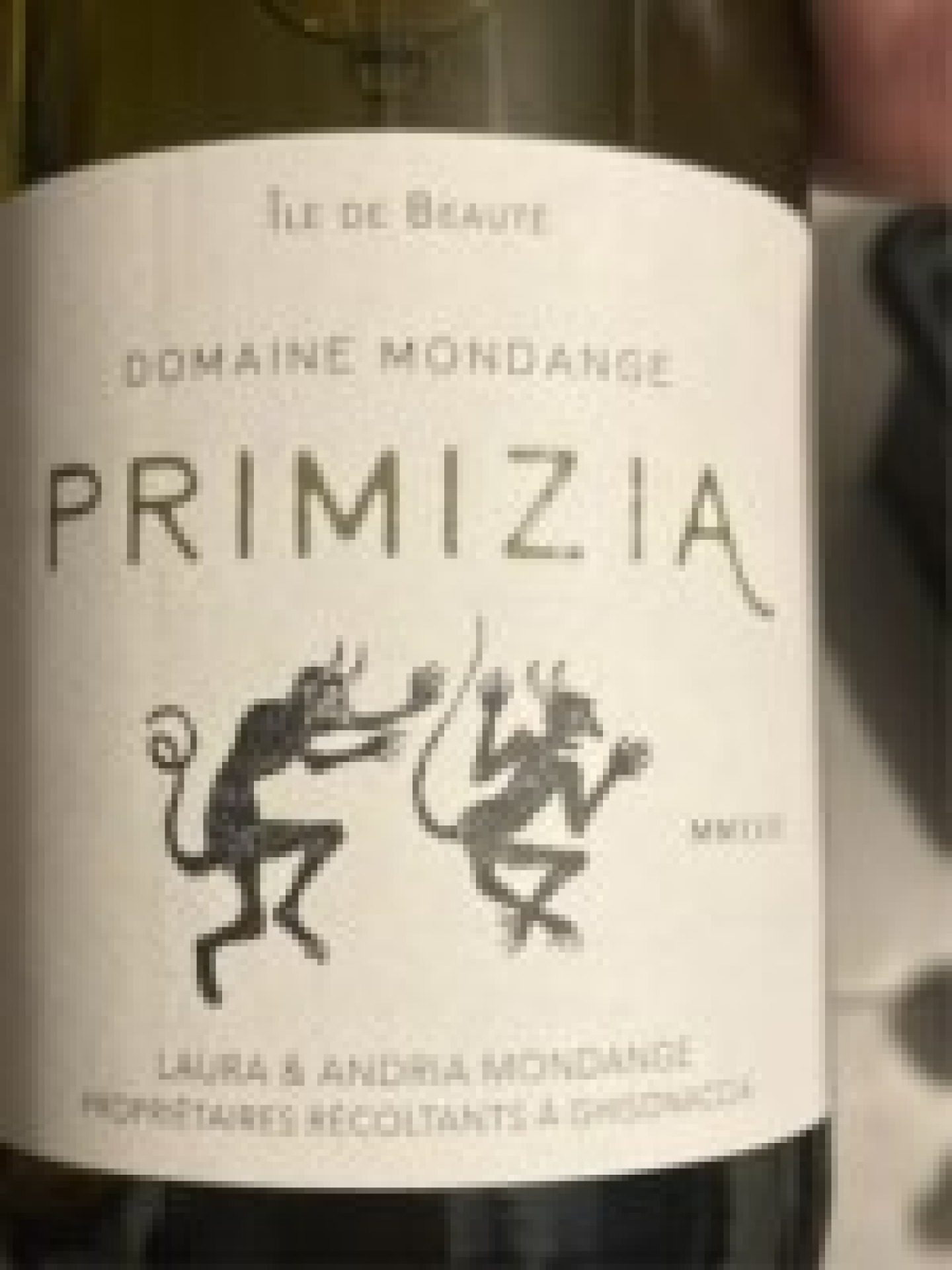 Etiket Primizia Blanc