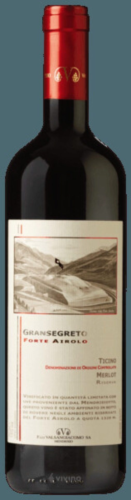Etiket Gransegreto Forte Airolo Reserva