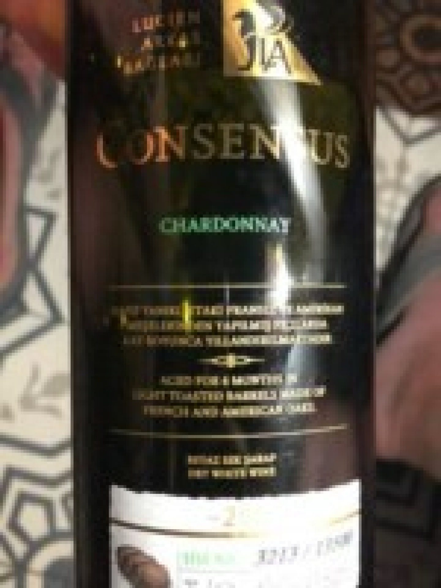 Etiket Balar Consensus Chardonnay